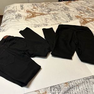 2 Pair Black Hollister Women Jeans